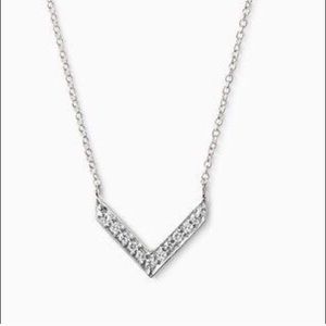 Covet Pavé Intention Necklace White Gold